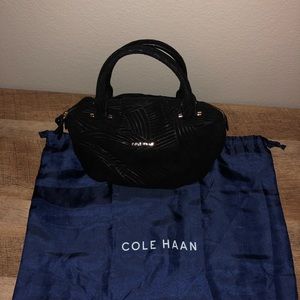 Cole Haan medium black leather crossbody.